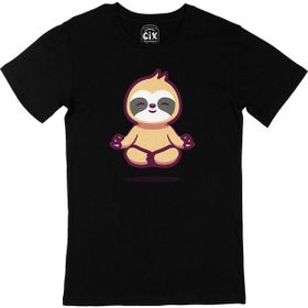 Cix Mindfulness Panda Baskılı Siyah Unisex T-shirt
