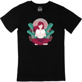 Cix Mindfulness Terapi Baskılı Siyah Unisex T-shirt