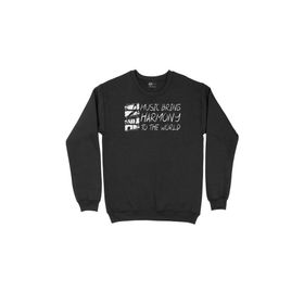Cix Music Bring Harmony To The World Siyah Erkek Sweatshirt
