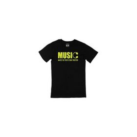 Cix Music Makes The People Come Together Baskılı Siyah Unisex T-shirt