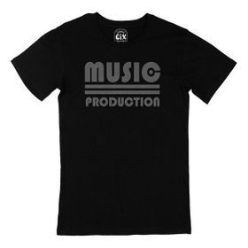 Cix Music Production Baskılı Siyah Unisex T-shirt