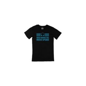 Cix Music Speaks Headphone Baskılı Siyah Unisex T-shirt
