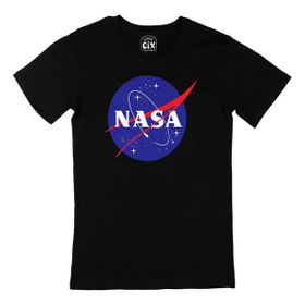 Cix Nasa Baskılı Siyah Unisex T-shirt