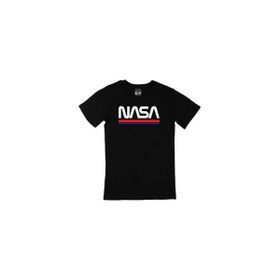 Cix NASA Yazılı Baskılı Siyah Unisex T-shirt