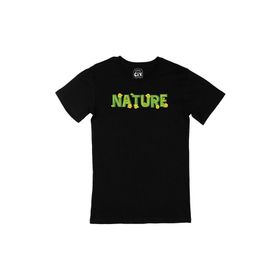 Cix Nature Doğa Baskılı Siyah Unisex T-shirt