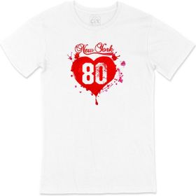 Cix New York 80 Yazılı Yuvarlak Yaka Beyaz T-shirt