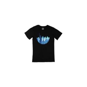 Cix New York Baskılı Yuvarlak Yaka Siyah T-shirt