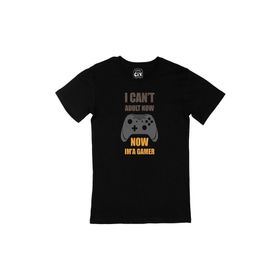 Cix Now I Am A Gamer Baskılı Yuvarlak Yaka Siyah T-shirt