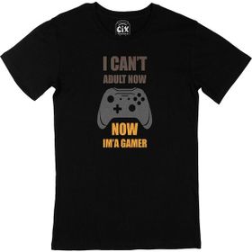 Cix Now I Am A Gamer Baskılı Yuvarlak Yaka Siyah T-shirt