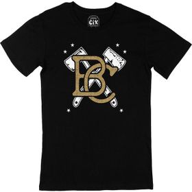 Cix Orman Kampı Baskılı Siyah Unisex T-shirt