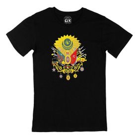 Cix Osmanlı Armalı Yuvarlak Yaka Siyah T-shirt