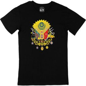 Cix Osmanlı Armalı Yuvarlak Yaka Siyah T-shirt