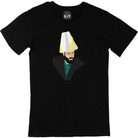 Cix Osmanlı Veziri Baskılı Siyah Unisex T-shirt