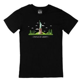Cix Özgürlük Anıtı Siyah T-shirt