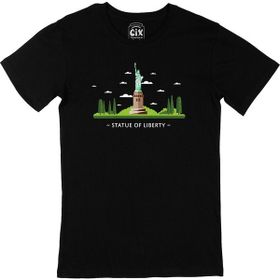 Cix Özgürlük Anıtı Siyah T-shirt
