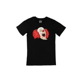 Cix Palyaço Clown Baskılı Siyah Unisex T-shirt