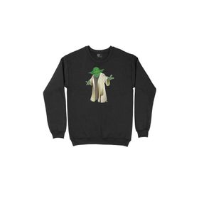 Cix Pelerinli Yoda Star Wars Siyah Erkek Sweatshirt