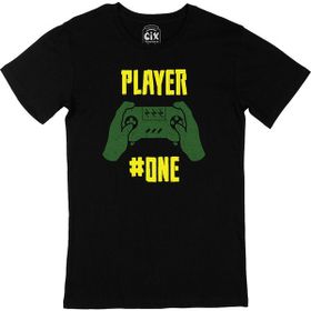 Cix Pembe Player One Baskılı Siyah Erkek T-shirt