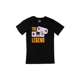 Cix Pembe The Legend Baskılı Siyah Erkek T-shirt