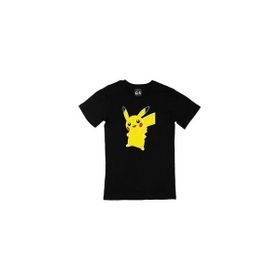 Cix Pikachu Baskılı Siyah Erkek T-shirt