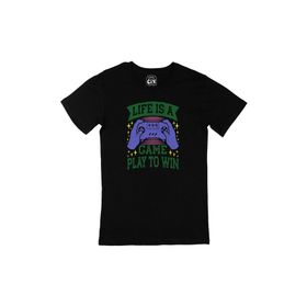 Cix Play To Win Baskılı Siyah Erkek T-shirt