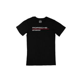 Cix Porsche Motorsport Baskılı Siyah Erkek T-shirt