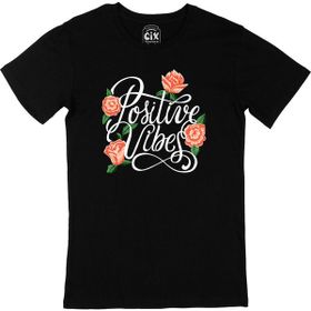 Cix Positive Vibes Baskılı Siyah Erkek T-shirt