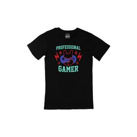 Cix Professional Gamer Baskılı Siyah Erkek T-shirt