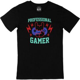 Cix Professional Gamer Baskılı Siyah Erkek T-shirt