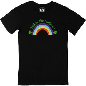 Cix Rainbow Gökkuşağı Siyah Erkek T-shirt