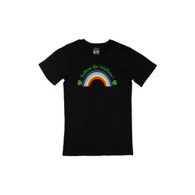 Cix Rainbow Gökkuşağı Siyah Erkek T-shirt