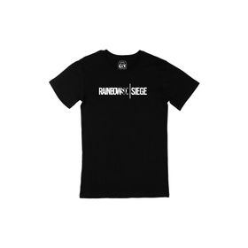 Cix Rainbow Six Siege Cep Logo Tasarımlı Siyah Erkek T-shirt