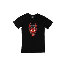 Cix Red Devil Baskılı Siyah Erkek T-shirt