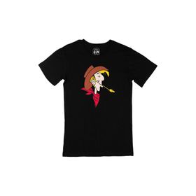 Cix Red Kit Lucky Luke Baskılı Siyah Erkek T-shirt