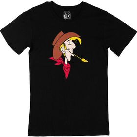 Cix Red Kit Lucky Luke Baskılı Siyah Erkek T-shirt