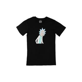 Cix Rick And Morty Baskılı Siyah Erkek T-shirt