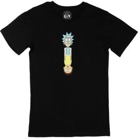 Cix Rick And Morty Ters Baskılı Siyah Erkek T-shirt