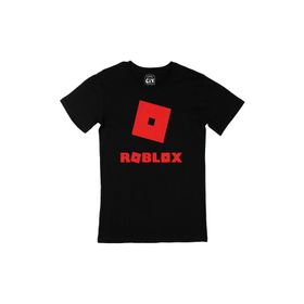 Cix Roblox Logolu Siyah Erkek T-shirt