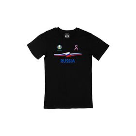 Cix Rusya Euro 2020 Siyah Erkek T-shirt