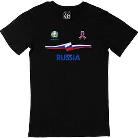 Cix Rusya Euro 2020 Siyah Erkek T-shirt