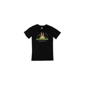 Cix Sagrada Familia Baskılı Siyah Erkek T-shirt