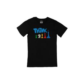 Cix Satranç Siyah Erkek T-shirt