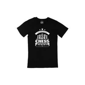 Cix Satranç Turnuvası Baskılı Siyah Erkek T-shirt