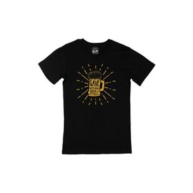 Cix Save Water Drink Beer Baskılı Siyah Erkek T-shirt