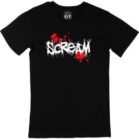 Cix Scream Çığlık Baskılı Siyah Erkek T-shirt