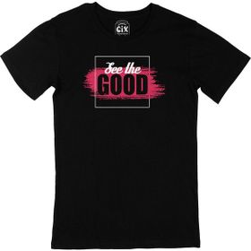 Cix See The Good Baskılı Siyah Erkek T-shirt