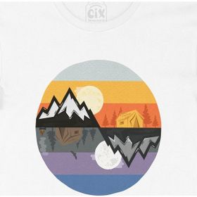 Cix Seyahat Çemberi Baskılı Siyah Erkek T-shirt