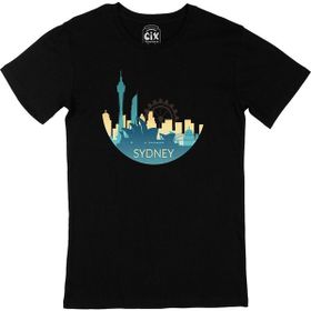 Cix Sidney Baskılı Siyah Erkek T-shirt