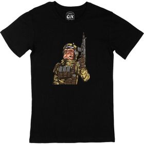 Cix Silahlı Maymun Baskılı Siyah Erkek T-shirt
