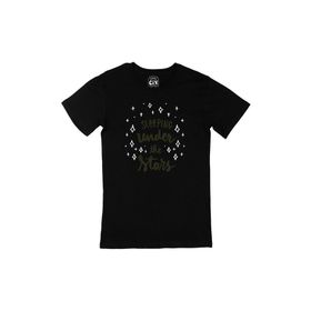 Cix Sleeping Under the Stars Siyah Erkek T-shirt